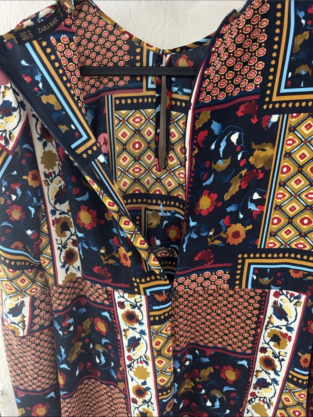 Zara Basic Multi-Pattern Midi Dress - Picture 5 of 6